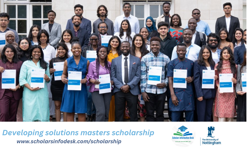 Scholarships in UK for African Students | Developing Solutions Masters Scholarship at University of Nottingham